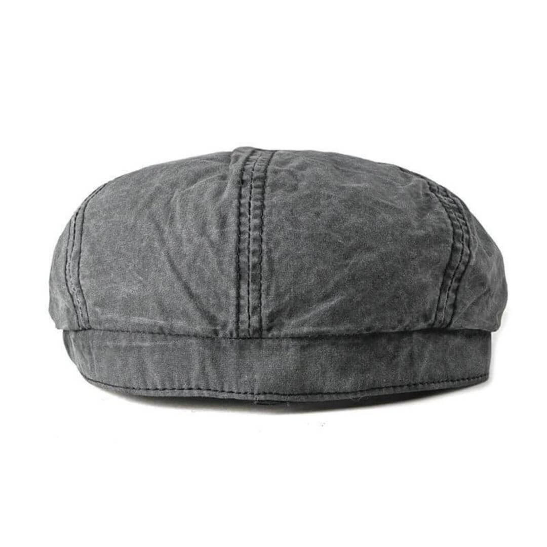 Washed Cotton Newsboy Cap