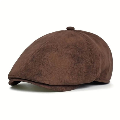 Suede Newsboy Cap