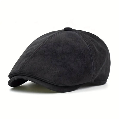 Suede Newsboy Cap