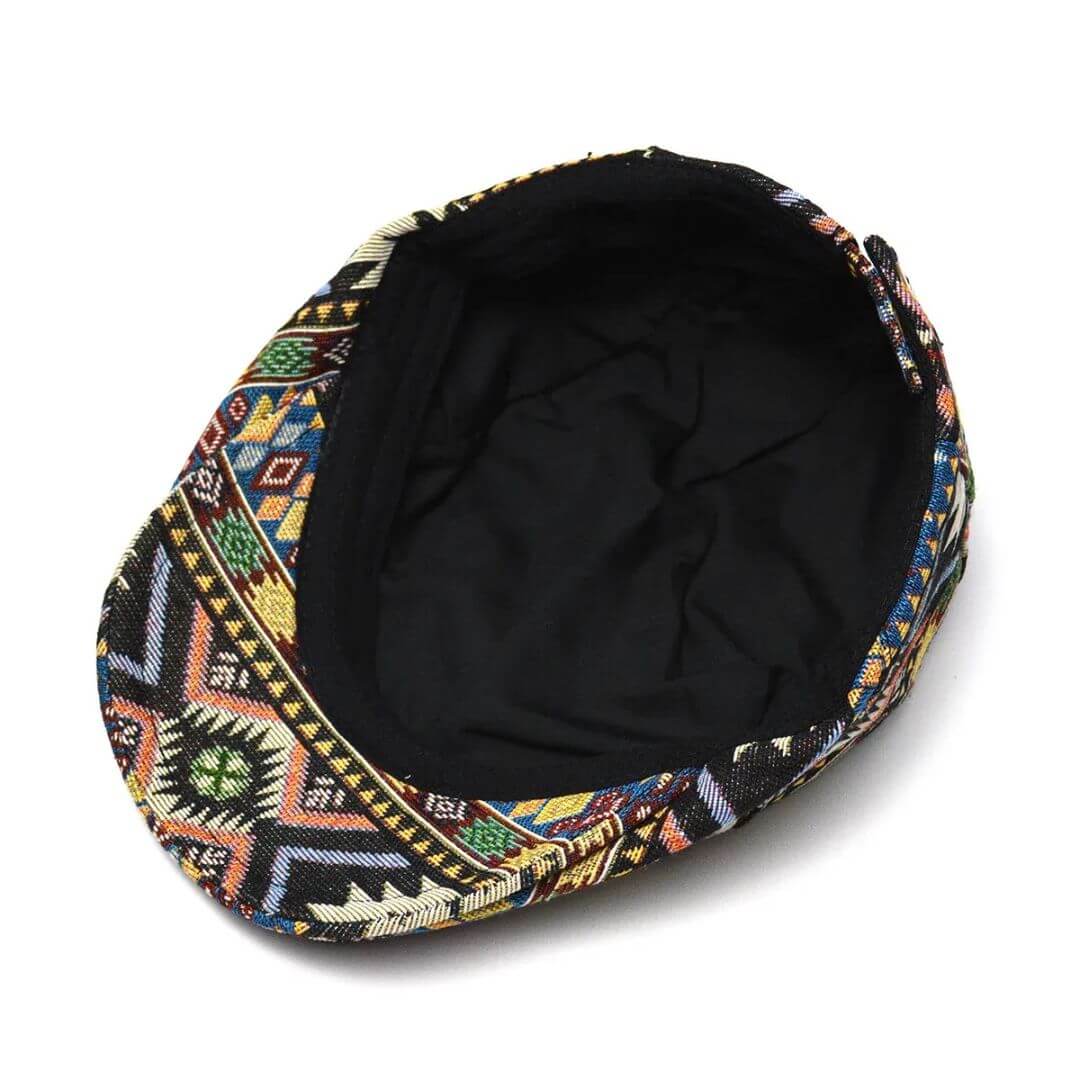 Patterned Flat Cap