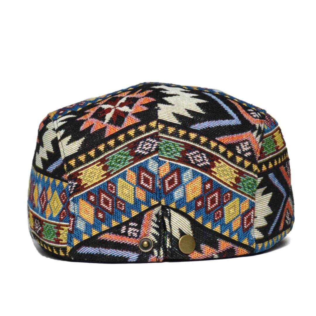 Patterned Flat Cap