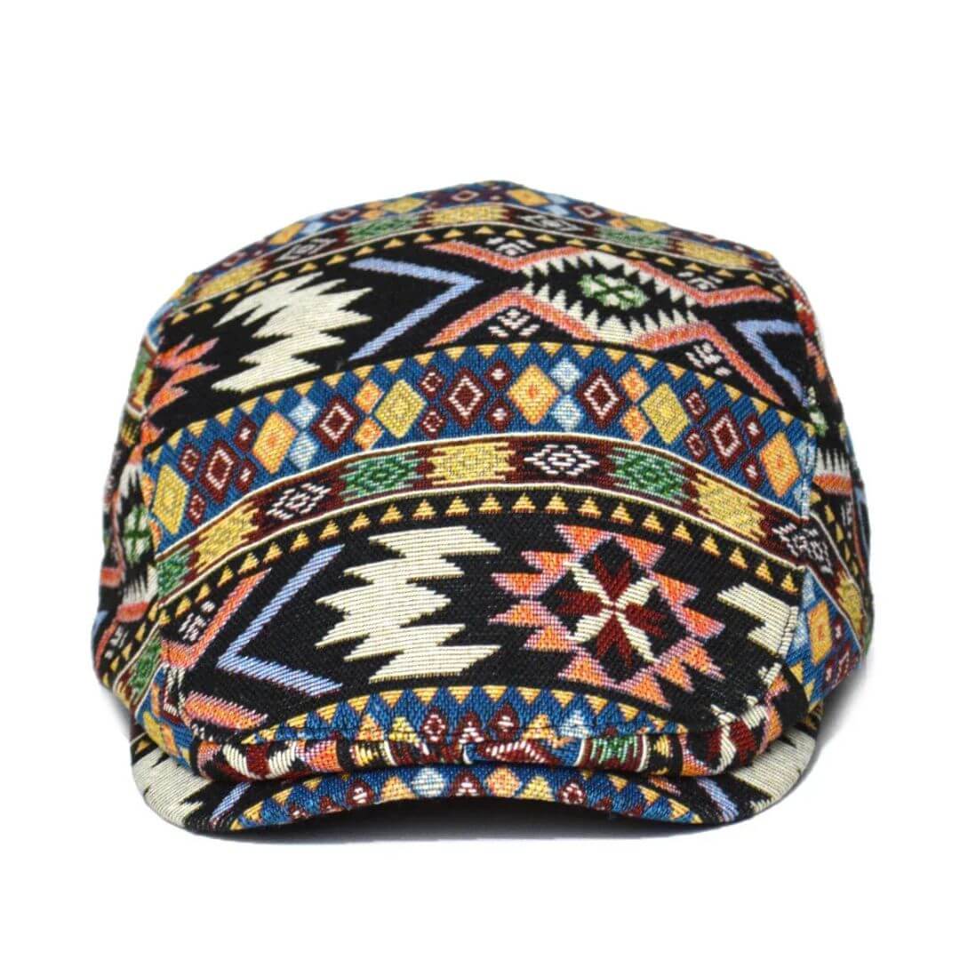 Patterned Flat Cap