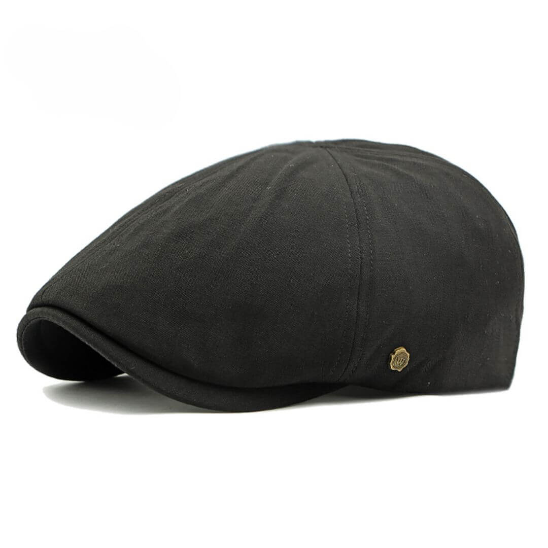 Brushed Cotton Flat Cap