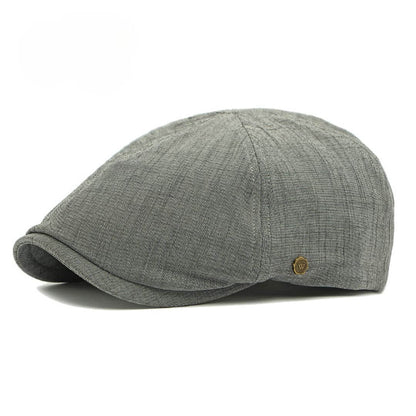 Brushed Cotton Flat Cap