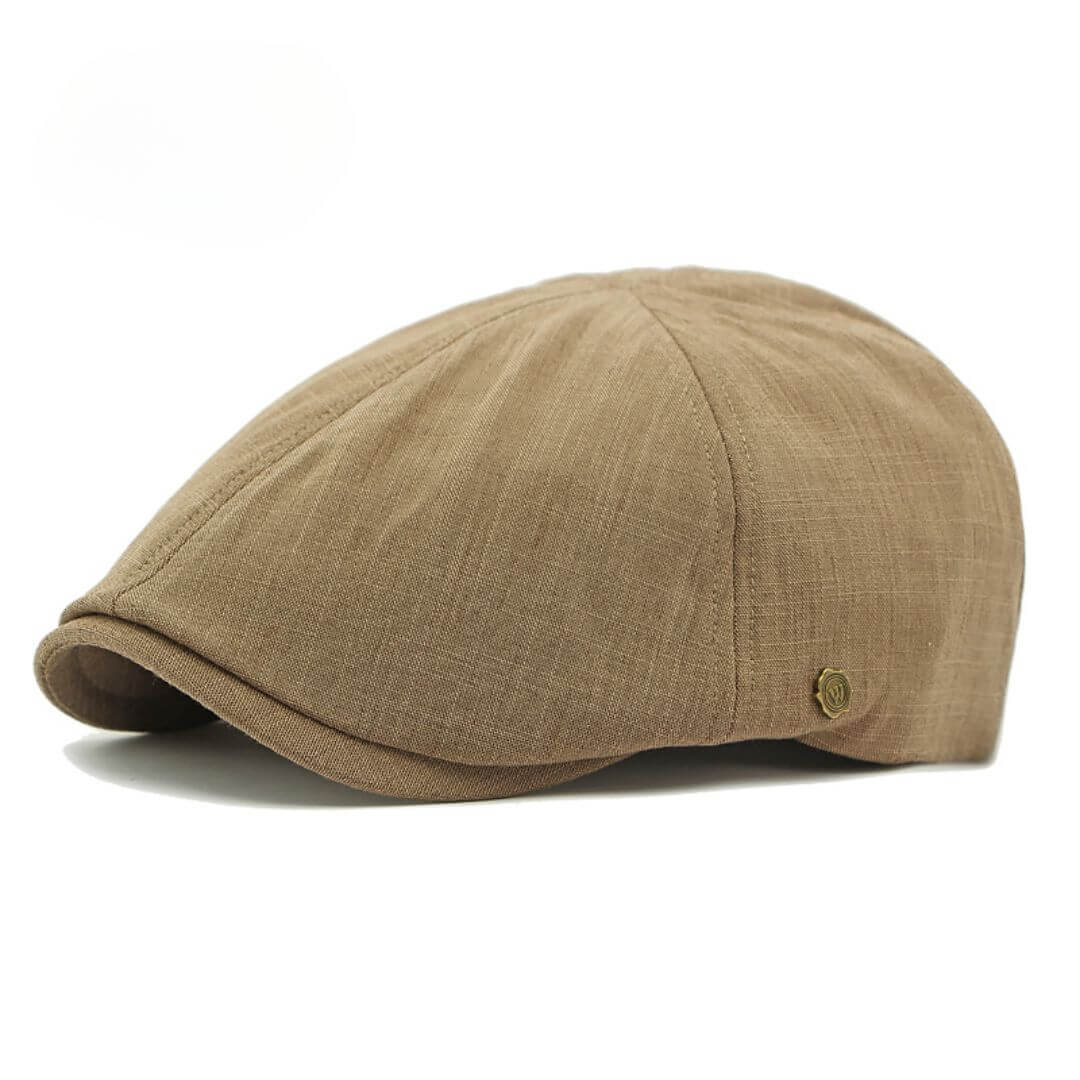 Brushed Cotton Flat Cap
