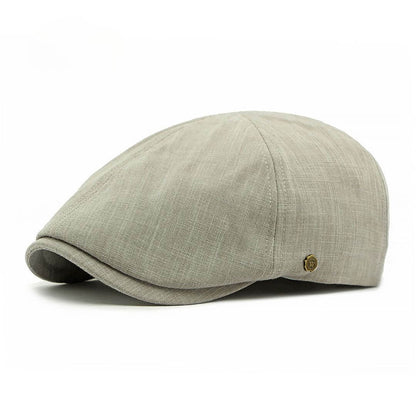 Brushed Cotton Flat Cap