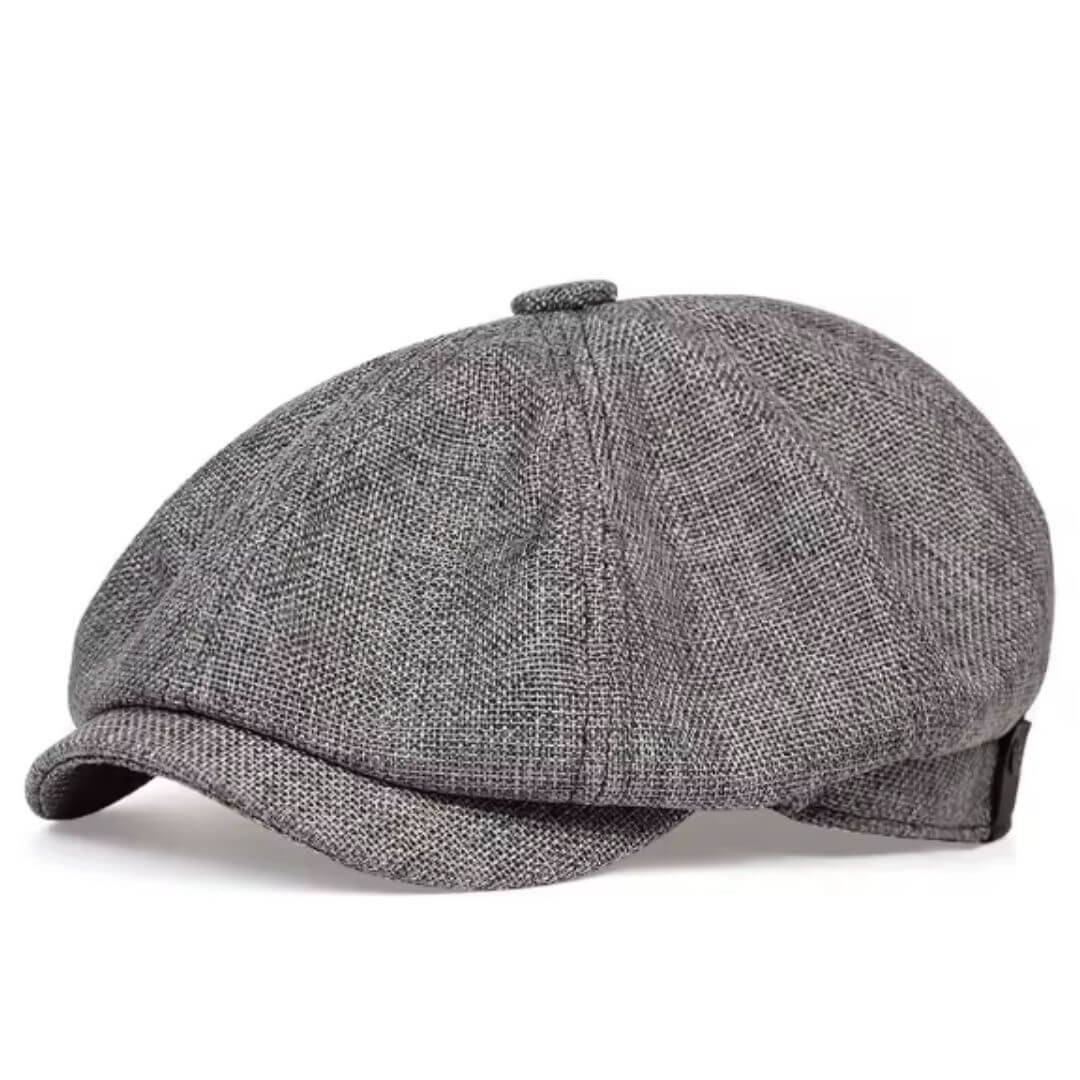 Woven Tweed Newsboy Cap