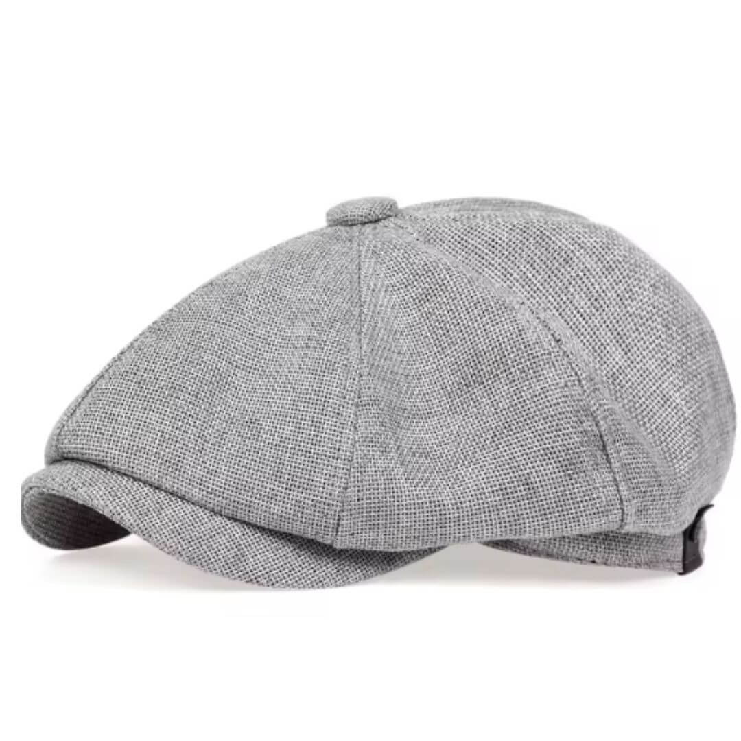 Woven Tweed Newsboy Cap