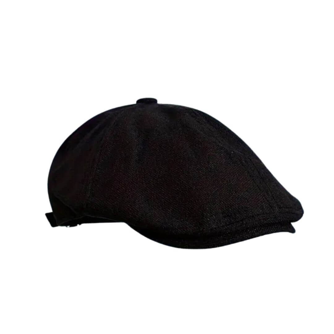Linen Blend Flat Cap