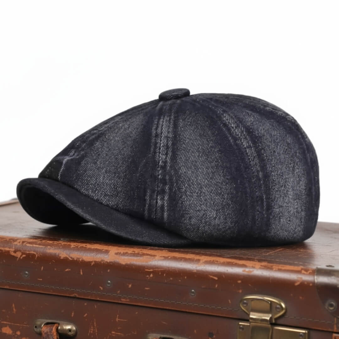 Denim Newsboy Cap