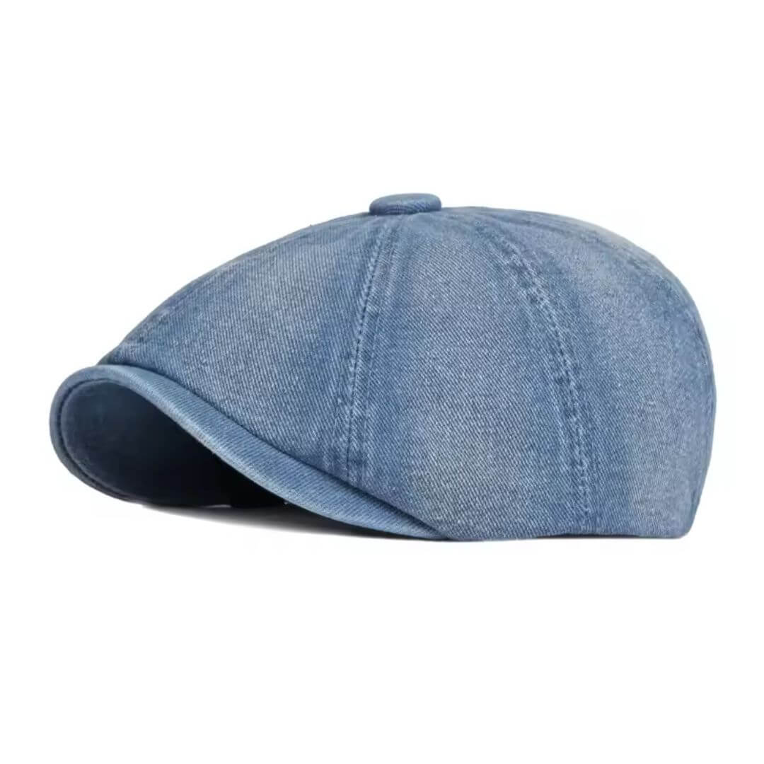 Denim Newsboy Cap