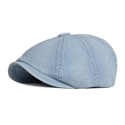 Denim Newsboy Cap