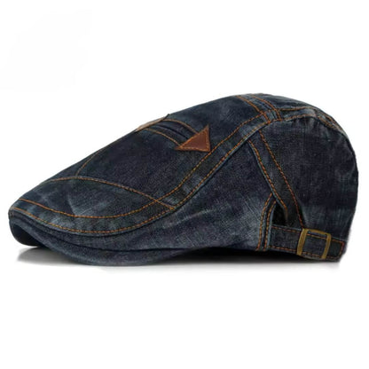 Denim Flat Cap