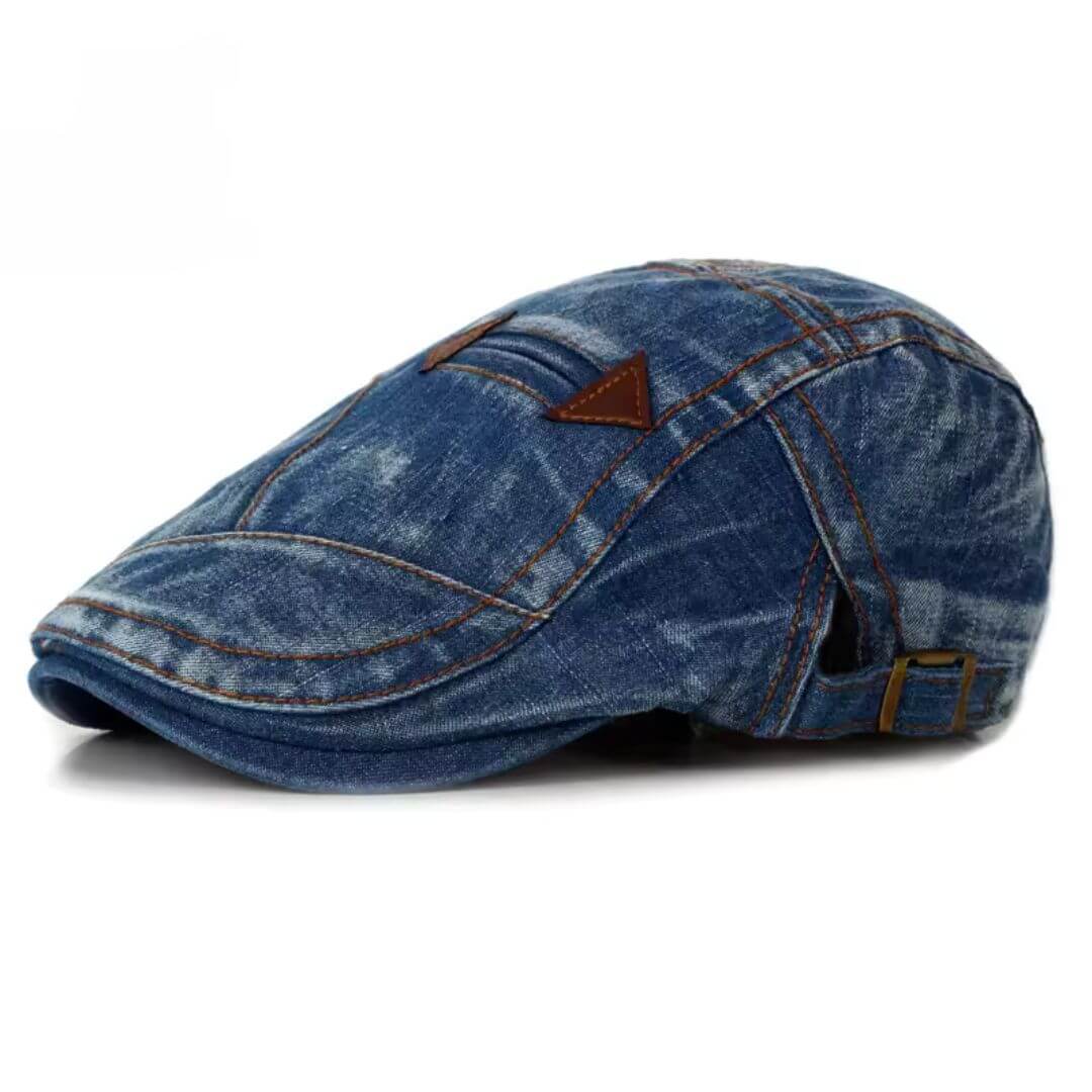 Denim Flat Cap