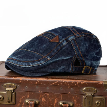 Denim Flat Cap