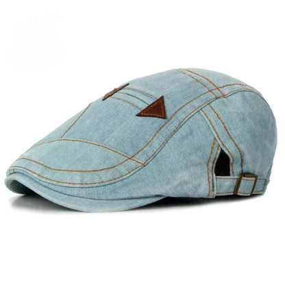 Denim Flat Cap