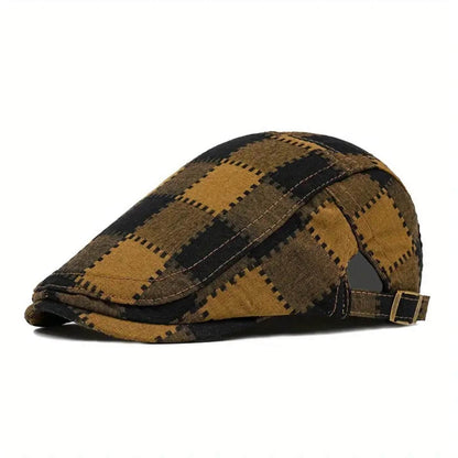 Plaid Flat Cap