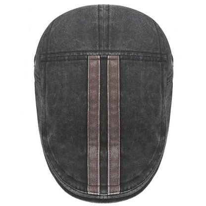 Denim Strip Cap